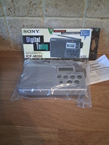 Sony icf m260 portable clock - portable,