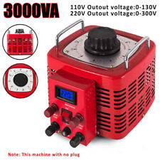 3000VA Variac Adjust Voltage Variable AC 0-130V 0-300V Voltage Regulator Metered