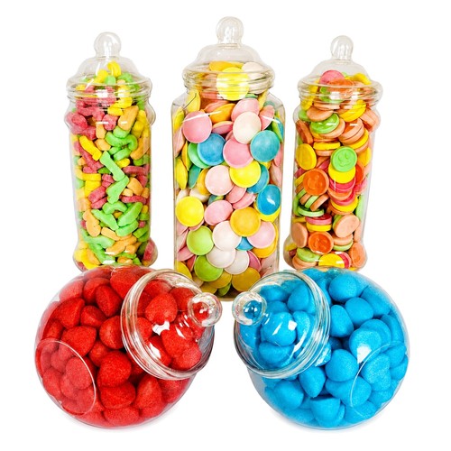 Large plastic sweet jars - sweet,