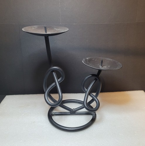 Vintage wrought iron candle - vintage,