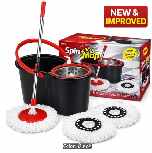 360 spin mop and - mop, bucket