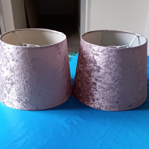 Pair purple fabric drum - purple,