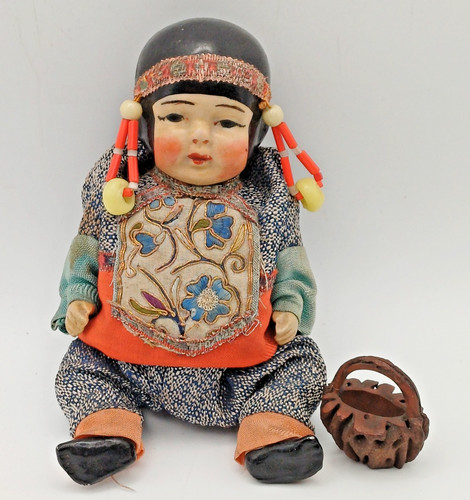 Vintage porcelain doll chinese - vintage,