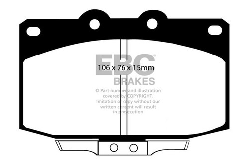 Ebc redstuff front brake - brake, pads