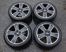 Full Set 17" Genuine MINI Bullet Spoke (Black) Alloy Wheels R56 R57 - 6784124