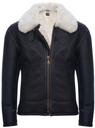 Mens sheepskin jacket - sheepskin, b3