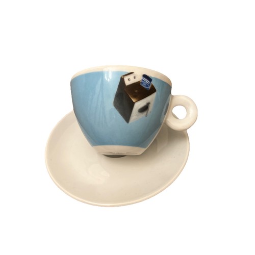 Illy cappuccino cup and saucer - cup,