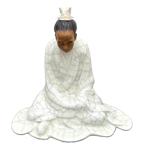 Oriental ceramic praying - oriental,