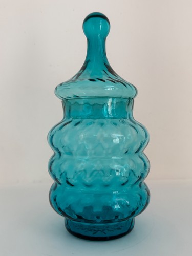 Empoli teal blue optic glass - blue,