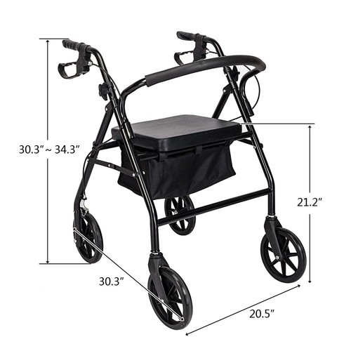 Wheel rollator walker - rollator, with