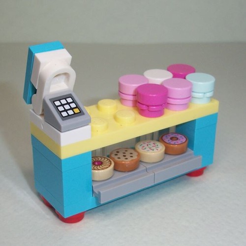 Lego cafe cakeshop counter - lego,
