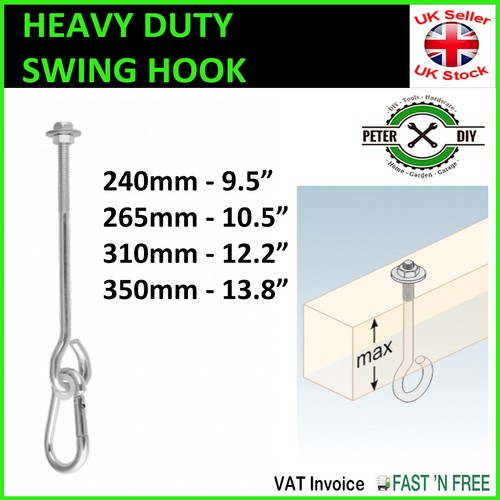 Heavy duty swing hook hanger - heavy,