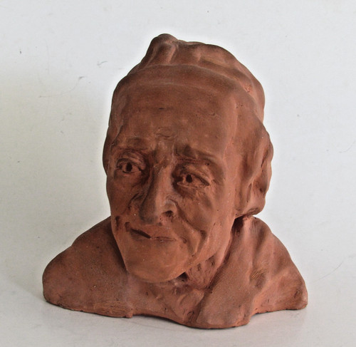 Terracotta sculpture portrait - terracotta,