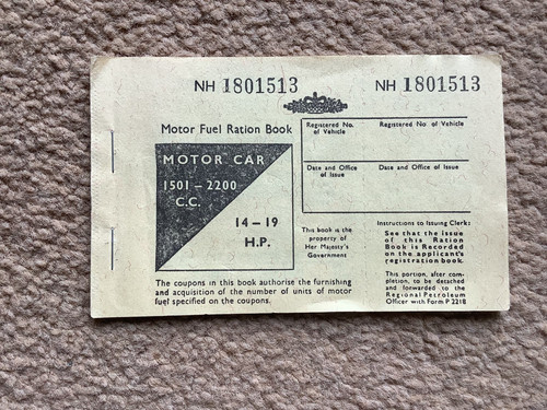 Motor fuel ration book - motor,