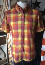 Original Vintage 1970s In Shop Check Shirt Skinhead Suedehead Mod 