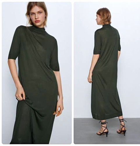 Zara dark green - zara, thin
