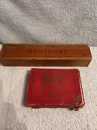 Vintage dominoes pit card - dominoes,