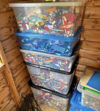 🔥 Genuine Lego Bundle 1kg-1000 Pieces Mixed Bricks ! Pieces + 2 MINIFIGURE