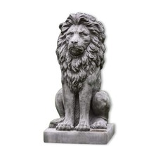 Majestic Sitting Lion Stone