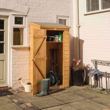 Rowlinson Garden Shiplap Midi Tool Store Small Shed Dipped  Honey Brown