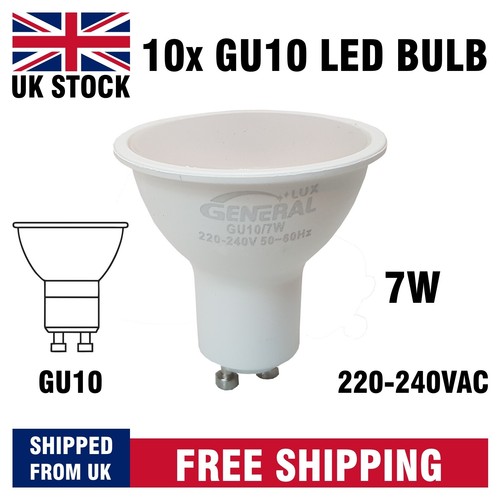 10x led gu10 light - 10x, 7w