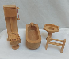 Dolls House Bathroom Pine