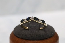 9ct Yellow Gold QVC Sapphire &