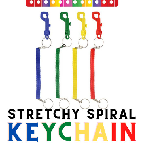 Spiral clip ring stretchy - clip, on
