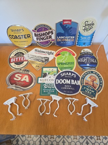 Beer pump clips real - beer,