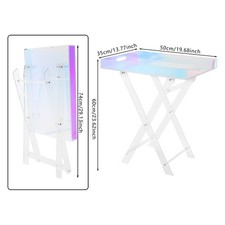 Acrylic Folding Tray Table, Acrylic End Table, Colorful Acrylic Side Table