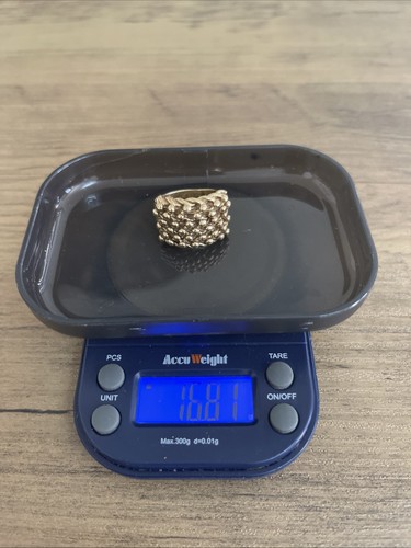 9ct yellow gold row keeper - yellow, 6