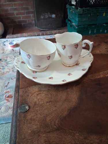 Queen anne bone china - china, sugar
