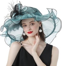 Women wedding hat vintage wide