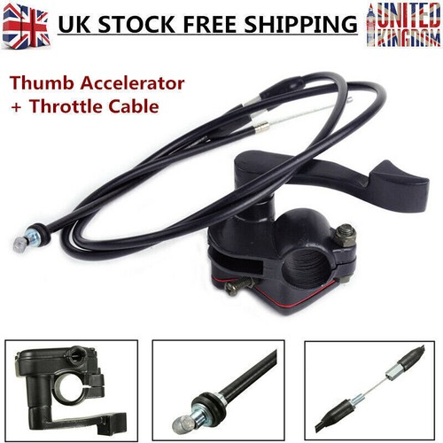 Thumb throttle cable - cable, 50cc