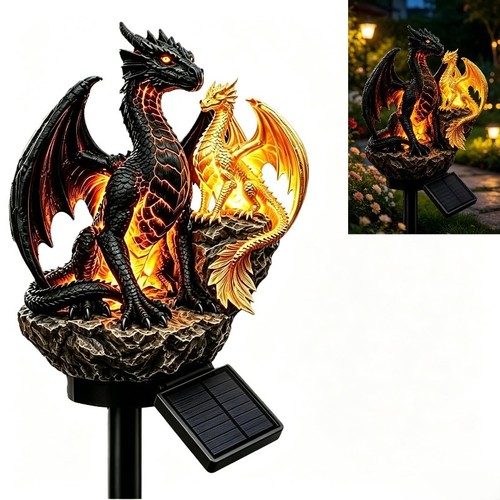 Solar dragon garden - dragon,
