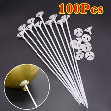 100pcs balloon sticks and - 100pcs,