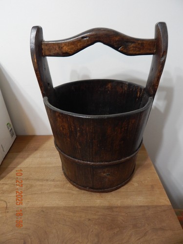 Antique primitive wooden well - primitive,