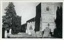 REAL PHOTO POSTCARD GREAT DODDINGTON CHURCH (NEAR NORTHAMPTON), NORTHAMPTONSHIRE