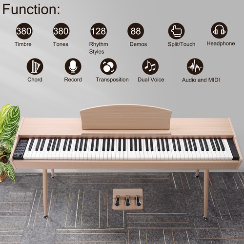 Glarry keys full weighted - full,