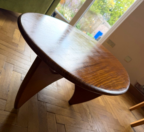 Oval teak coffee - oval, table