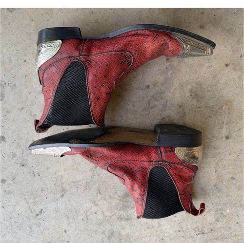 Rocka red boots - , python