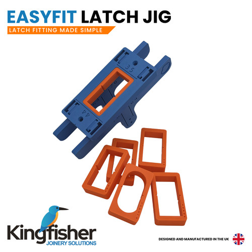 Door latch router jig 64mm - door,
