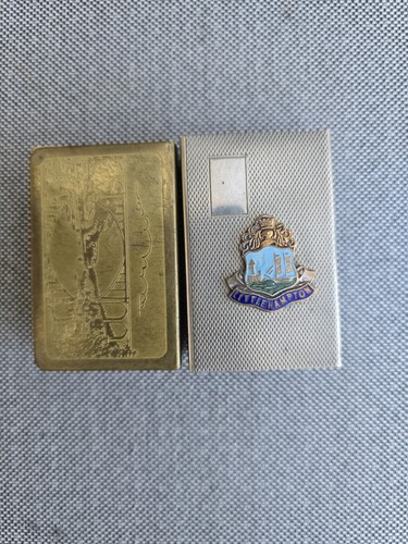 Vintage vesta matchbox case - vintage,