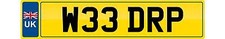 WEE WEED private number plate cherished registration W33 DRP personal car reg
