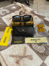 MOSCOT Lemtosh Col. Black Lente Azzurra Occhiali Da Sole Taglia 49 - 24 - 145