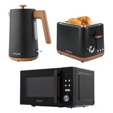 Salter Toronto Kettle, Toaster, Microwave Set Rapid Boil Kettle 2-Slice Digital