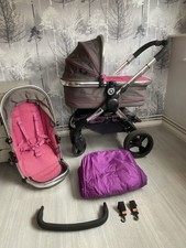 iCandy 🍑  Pink/ Grey  Travel System  Pushchair 3 In One Stroller