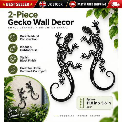 Iron gecko lizard wall - gecko, art