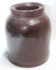 Vintage Brown Glazed Stoneware