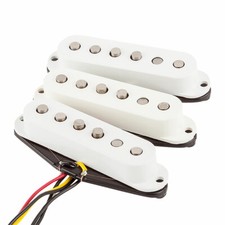 Fender Tex-Mex Strat/Stratocaster Single Coil Pickups Set (White)